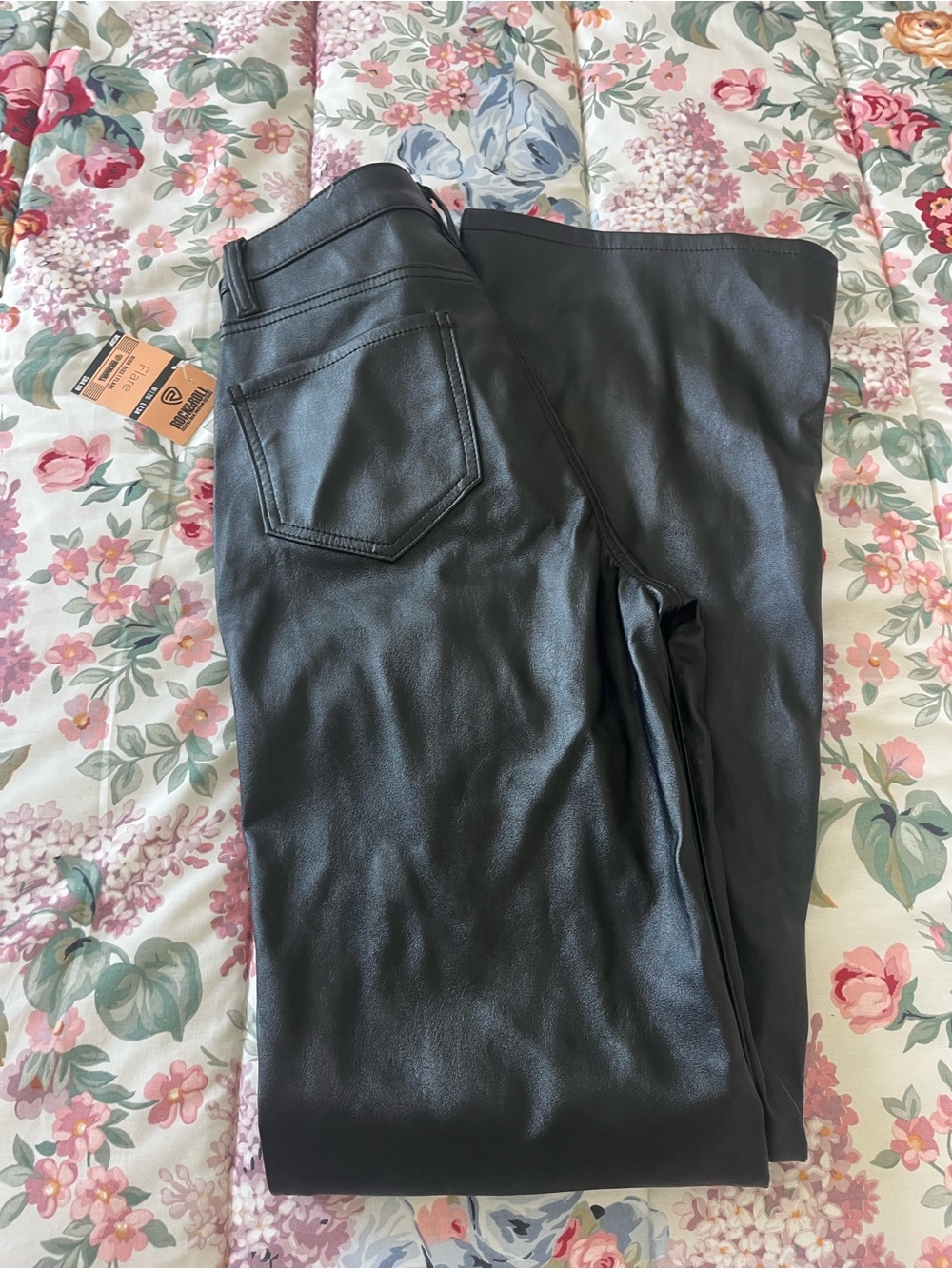 Rock&Roll denim pleather jeans